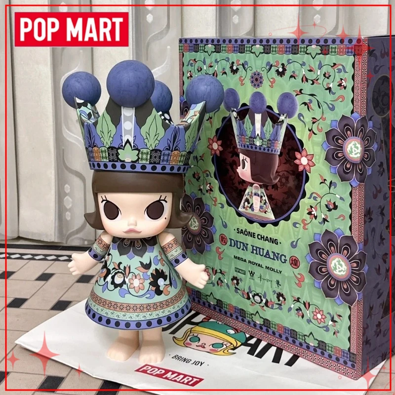 

Оригинальные коллекционные фигурки POPMART MEGA ROYAL MOLLY 400% Chang Shana Dunhuang, большие куклы-компаньоны для детей
