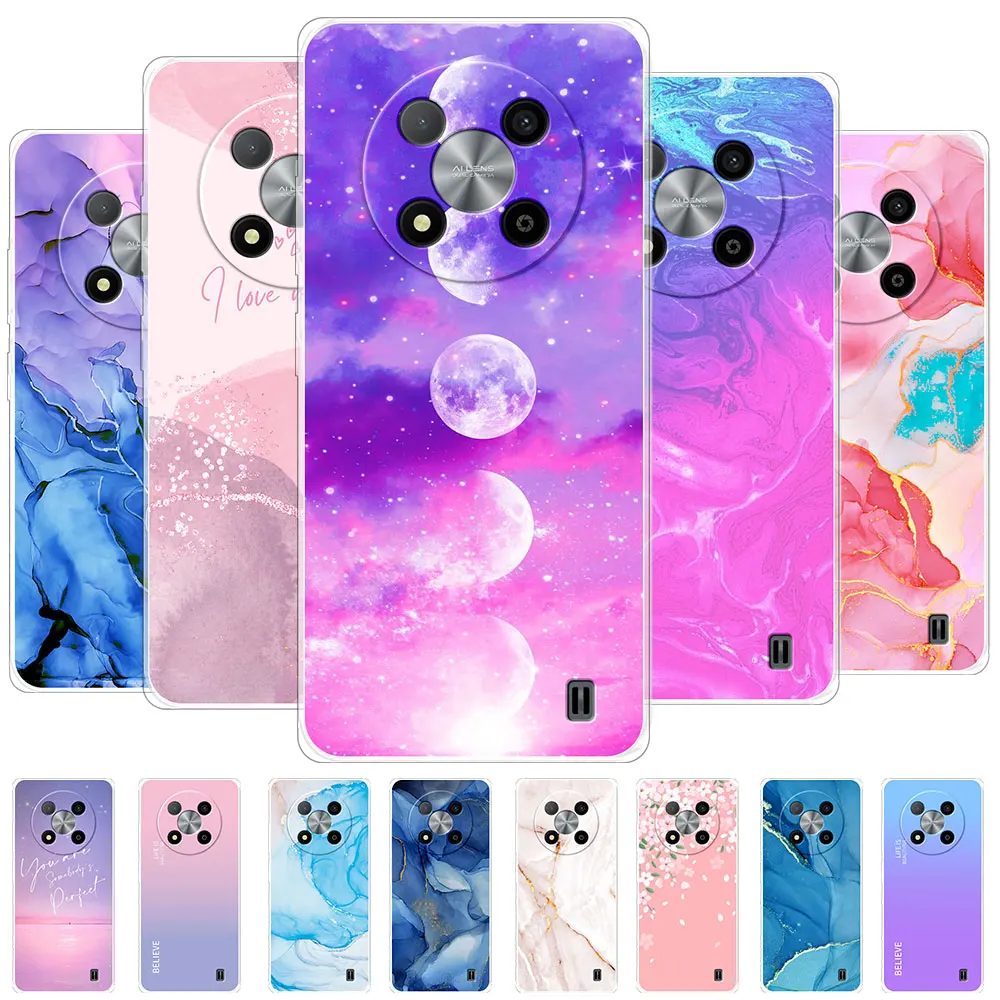 For ZTE Blade A73 Case Fashion Clear Silicone Soft Phone Case For ZTE Blade A72S Bumper Cover Coque For ZTE Blade A73 5G Fundas