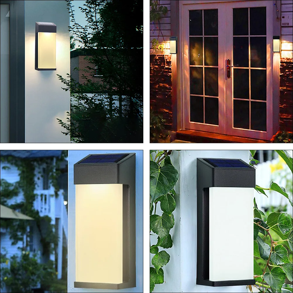 

1pc Solar Wall Light Outdoor Outdoor Lamp Waterproof Garden Light For Yard Fence Decoration Led Motion Sensor Lighting