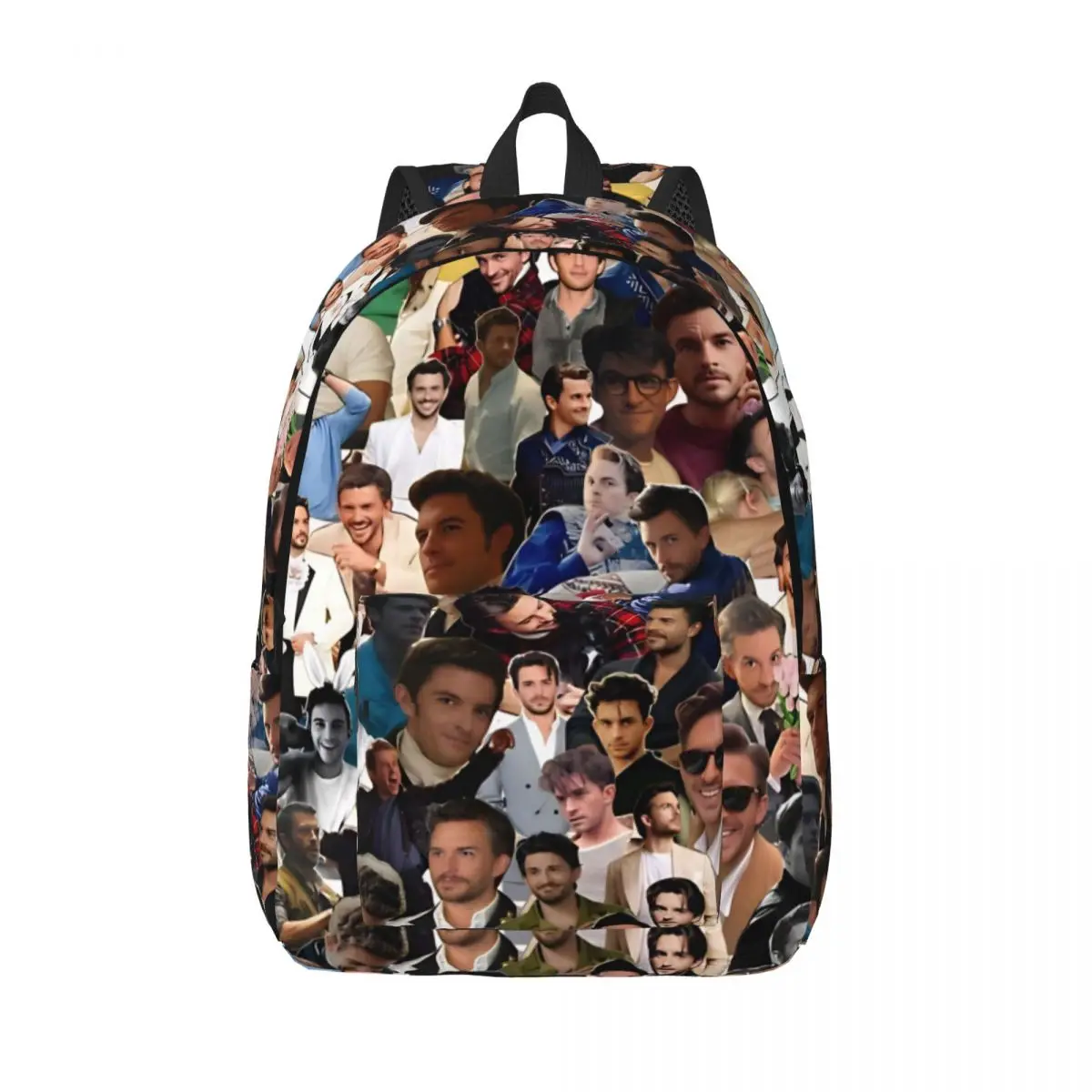 Jonathan Bailey Actor Backpack Middle High College School Student Comedy Bookbag Teens Canvas Daypack Durable