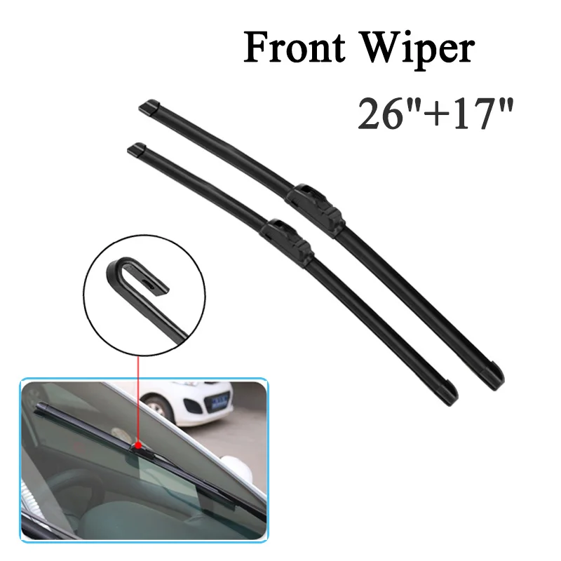 Windscreen Wiper Blades For Honda CRV CR-V 2007-2011 3rd Generation Windshield Front Rear Set 2008 2009 2010 26