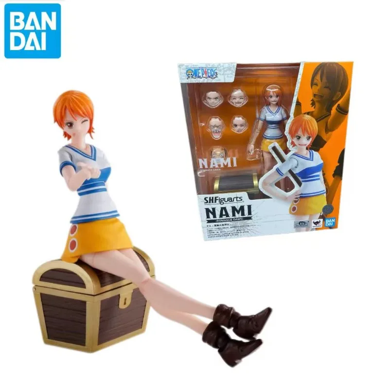bandai-shfiguarts-nami-romance-dawn-ver-action-figure-one-piece-anime-pirate-warrior-collectible-model-toy-gift