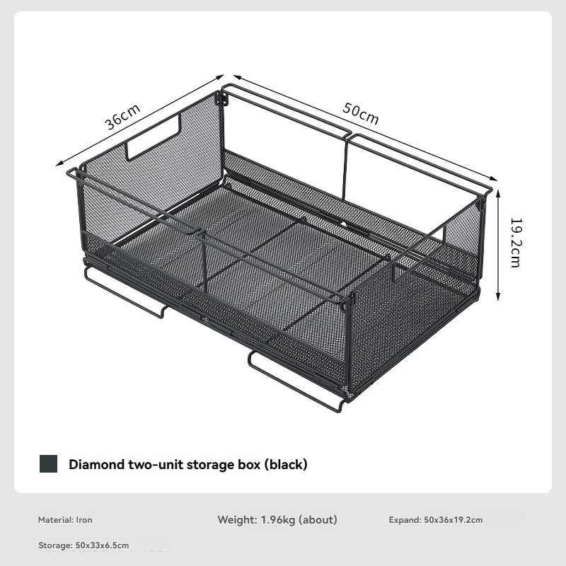 CK-51BK two unit half bar net cage camping home folding storage box multifunctional shelf