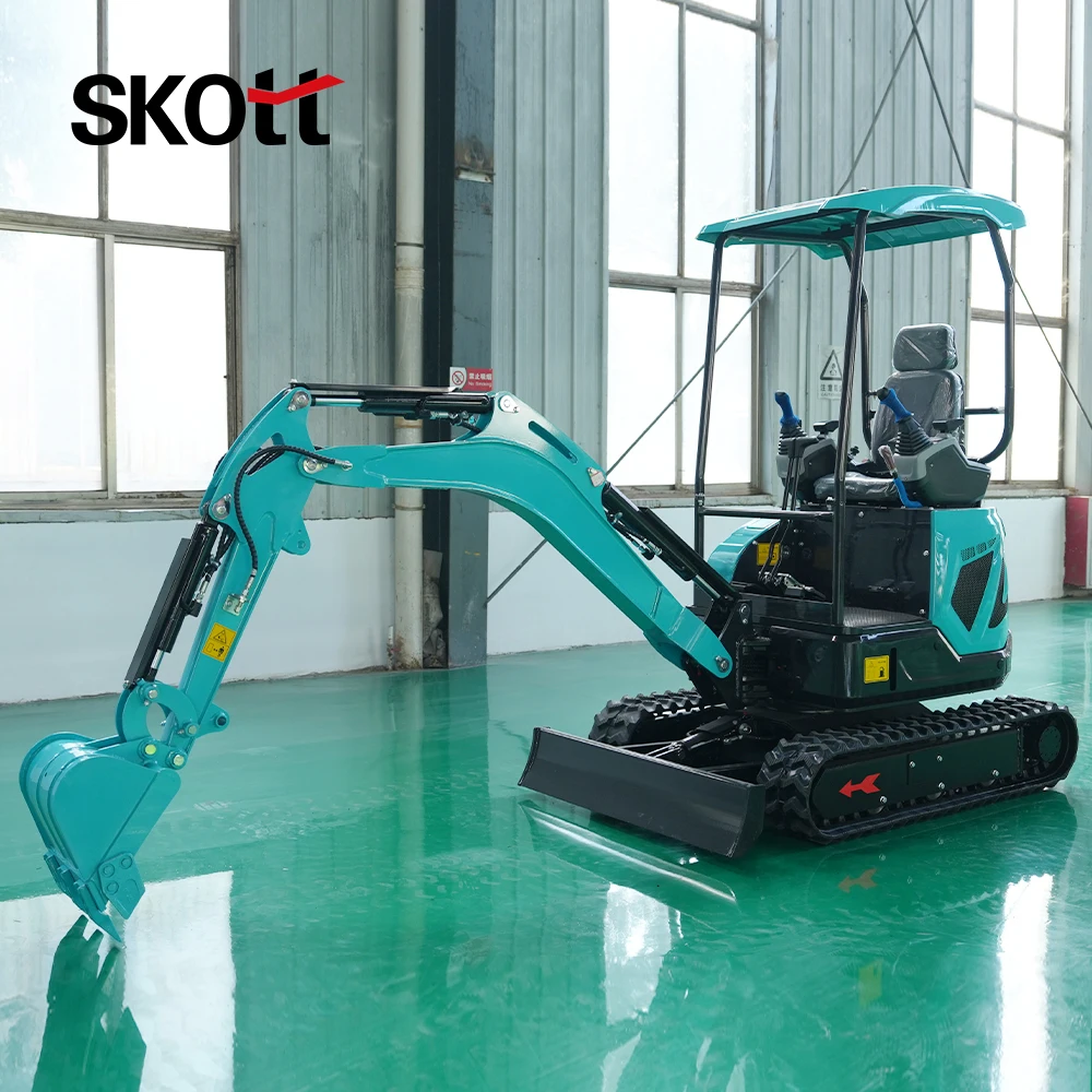 

Мини-экскаватор / Компактный гусеничный экскаватор с гидравлическим захватом и отвалом