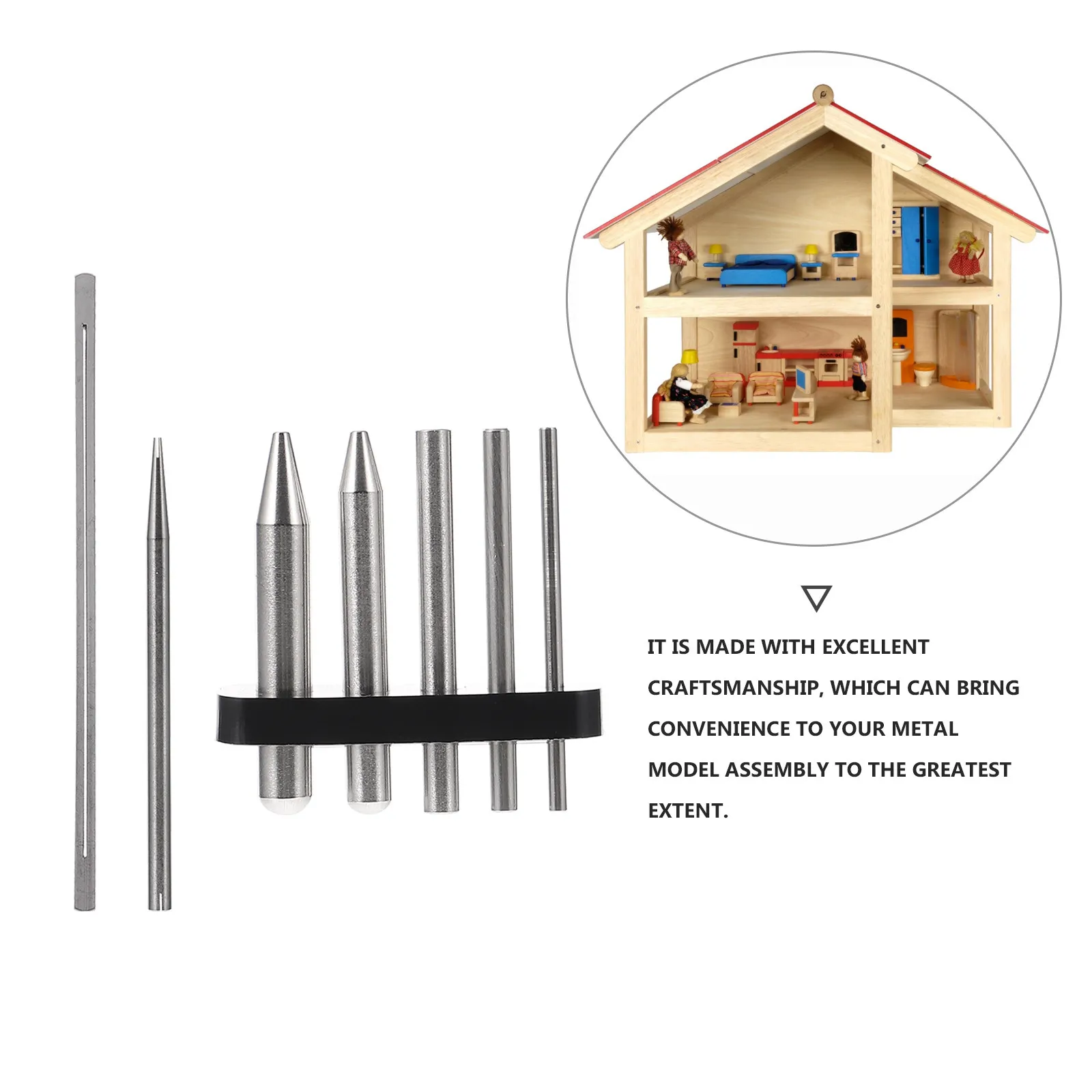 7Pcs Metal DIY Tool Set Multi-Functional Puzzle Assembly Supplies Bending Assist Tools 3D Metal Jigsaw Kit Puzzles Model Kits view 2
