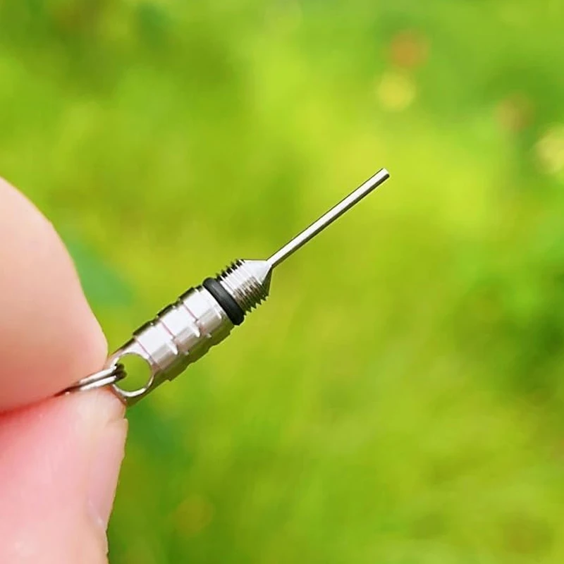 Mini Titanium SIM Card Tray Ejector Tool EDC Portable Key Pendant Ejector Pins Needle Remover for Tech Accessories