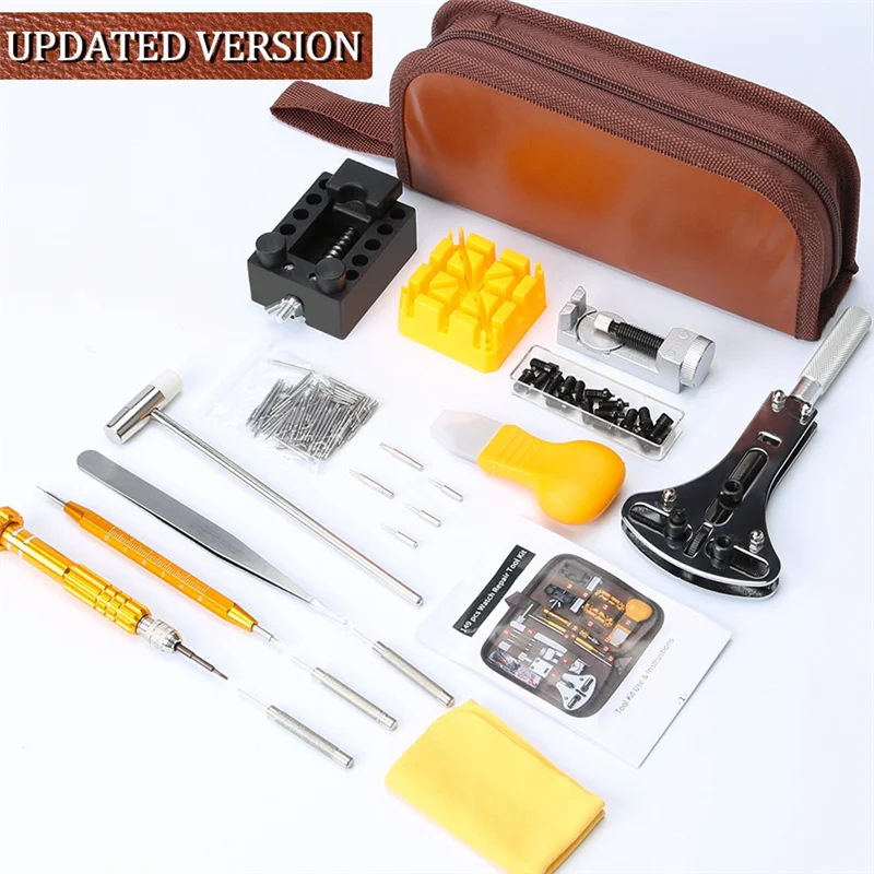 Watch Repair Kit Strap Remover Bottom Opener Repair Watch Fixing And Adjusting Tools (149 Pcs)