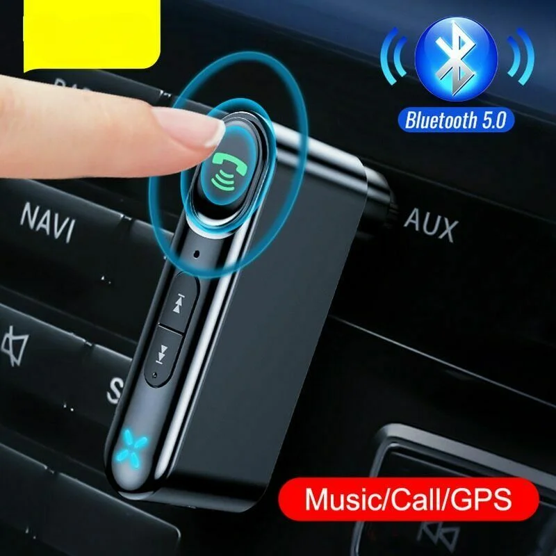 Para Baseus coche Bluetooth 5,0 receptor 3,5mm para AUX adaptador inalámbrico altavoz reproductor MP3