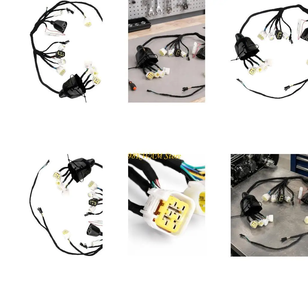 Complete Electric Motorcycle Wiring Harness with Attached Terminal Ends and Rubber Outer Sheath, for LBX 2022-2024 68UF