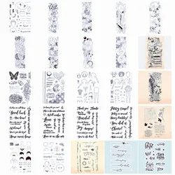 Serise Missees Man Clear Stamps Dogaholic Flowers Sentiments Transparent Stamp for Scrapbooking Cards Making