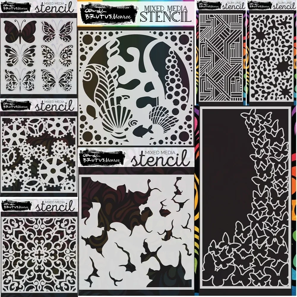 Scrapbooking New 2024 Stencils Pattern Graffiti Drawing Tool Spray Painting Template DIY Window  Decoration