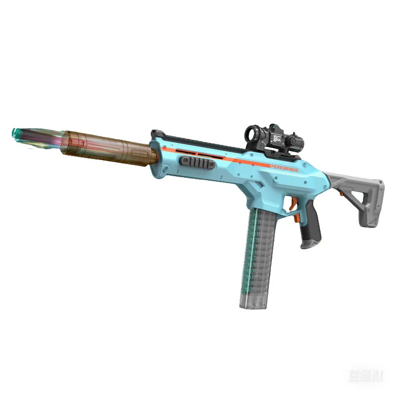 Children's electric high-speed continuous fire breathing pig UPM45 soft ball gun boy's toy gun outdoor combat assault rifle