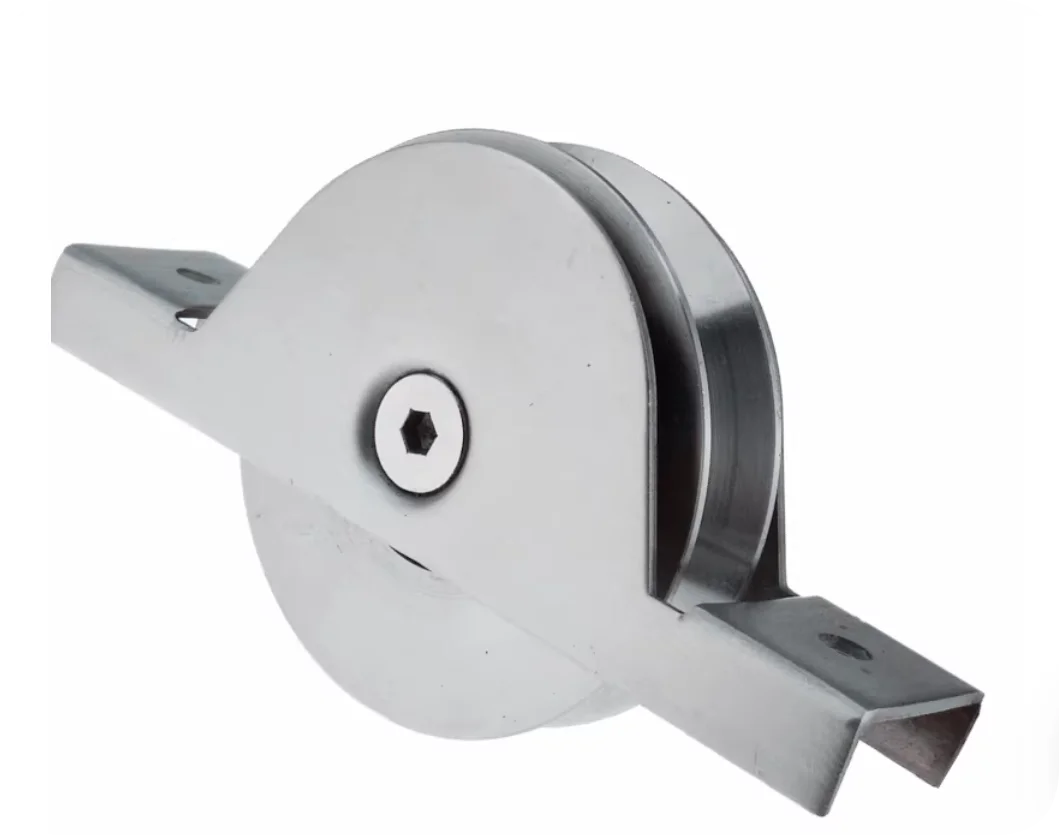 

Stainless Steel 304 Invisible Rail Slide Door Bearing Wheel U-Channel Pulley Silent V-Type Steel Fixed Pulley