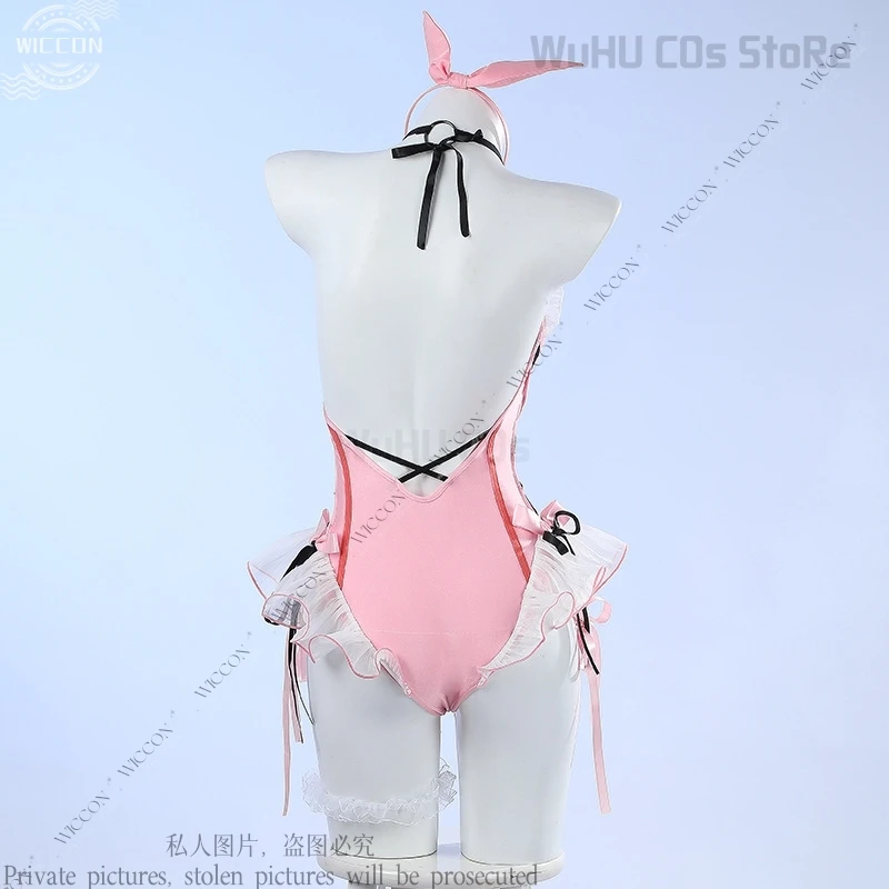 Feria Shen Cosplay Costume Game NARAKA Cos BLADEPOINT Jumpsuit Swimwear Pink Cute Woman Man Party Gift Role Play Halloween Party