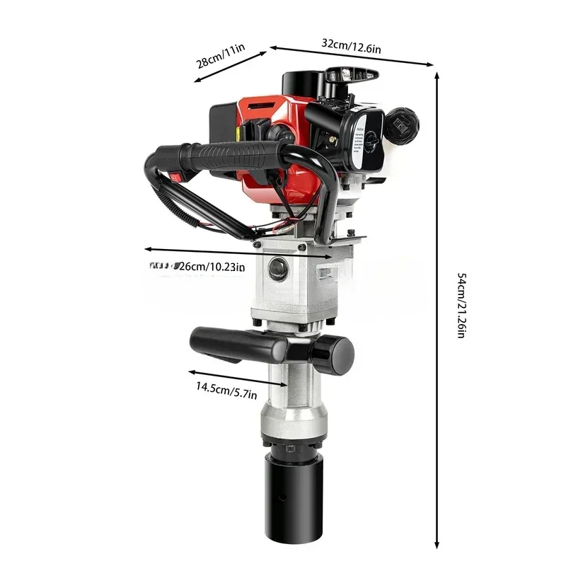 Heavy Duty 2 Stroke Pile Driver Gas Post Hammer Farm Fence Garden Tool, 32.7CC Hot sales