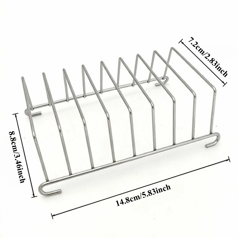 Stainless Steel Wire Rack Multifunctional Baking Rack Toast Bread Holder Kitchen Accessories Stand for Air Fryer Oven Barbecue
