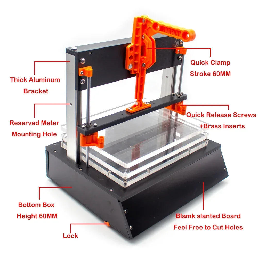 Multifunction PCB Jig Functional Test Stand FCT Jig ICT Circuit Board Universal Test Frame PCBA Tester Fixture Stroke 60MM