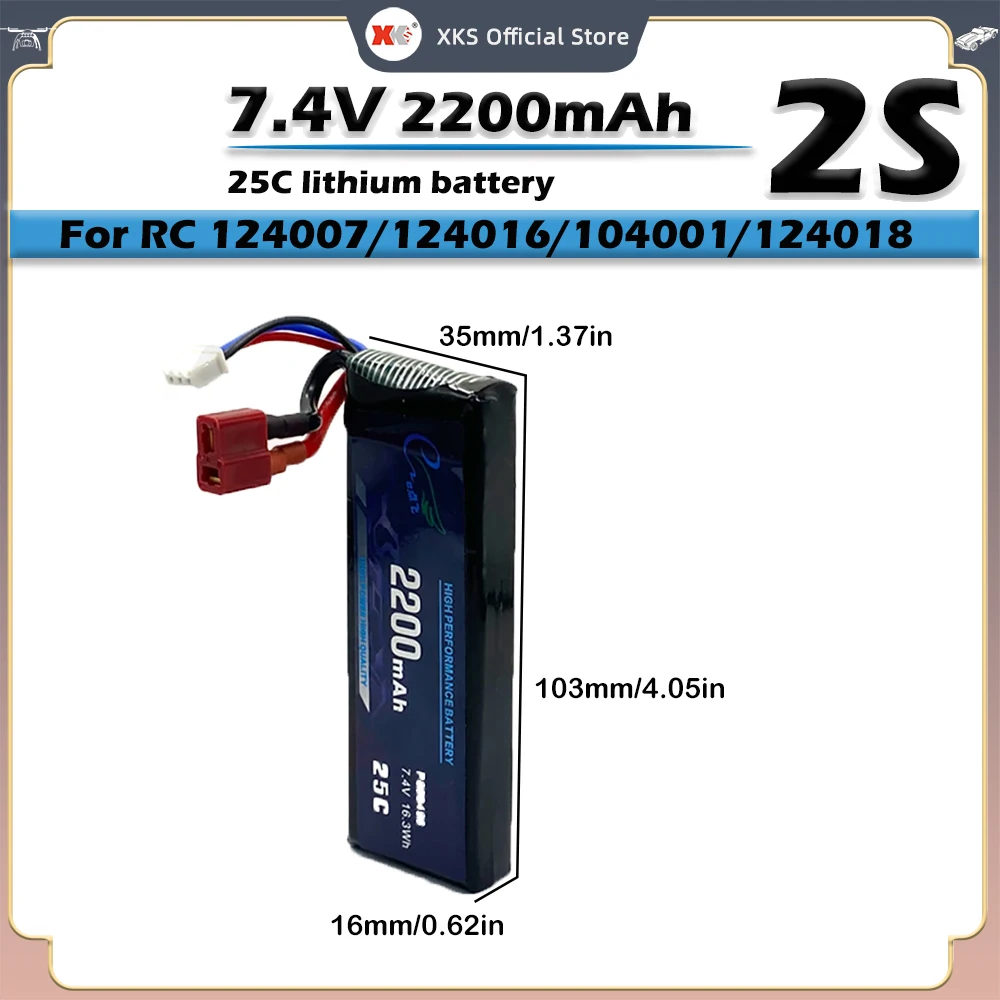 

Wltoys 2S 7,4 V 2200mAh RC Автомобильная батарея T Plug Оригинальная литий-полимерная батарея для Wltoys RC автомобиль 124016 124017 124007 104001 батарея RC часть