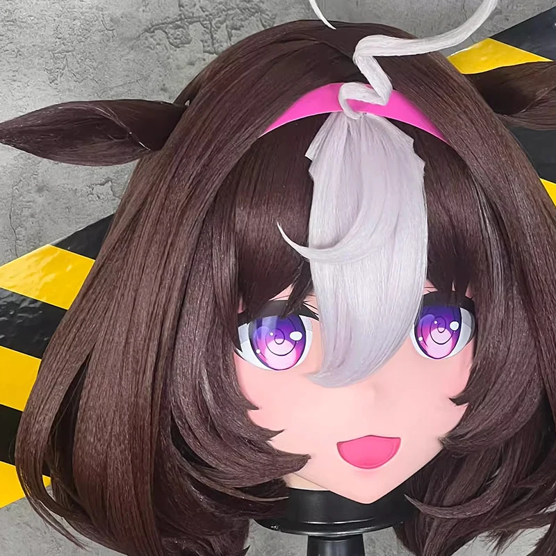 Lucchetto per fascia completaFatto a mano Personalizza bambola personaggio dei cartoni animati Kig Cosplay Kigurumi Maschera Maschere Kigurumi anime giapponesi in resina