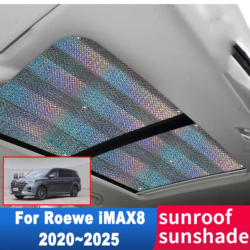 

Sunroof Sun Shade for Roewe iMAX8 2020 2021 2022 2023 2024 2025 M Auto Accessories Roof 2x Sunscreen Windshield High Efficiency