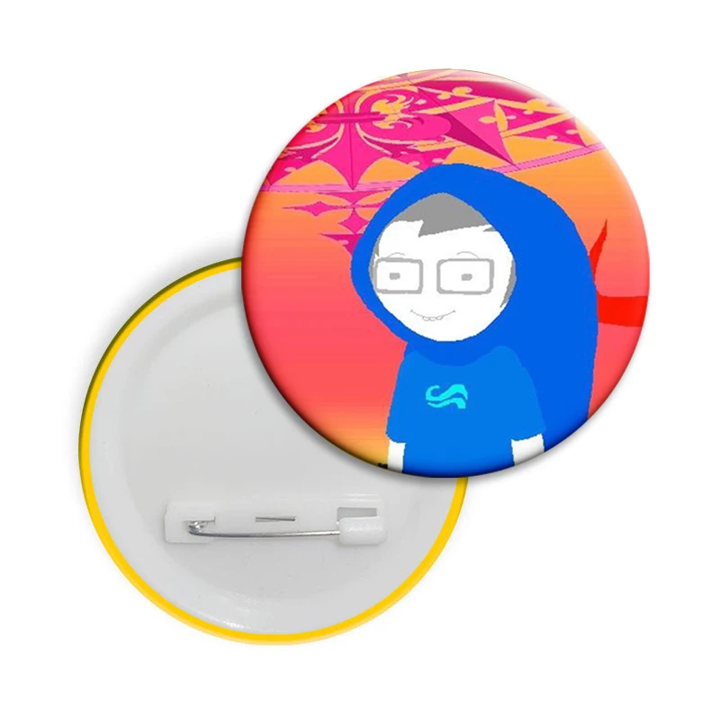 32/50/58mm John Egbert Soft Button Pins Cartoon Anime Kawaii Brooch Creative Badge for Backpack Clothes Decoration Fashion Gifts