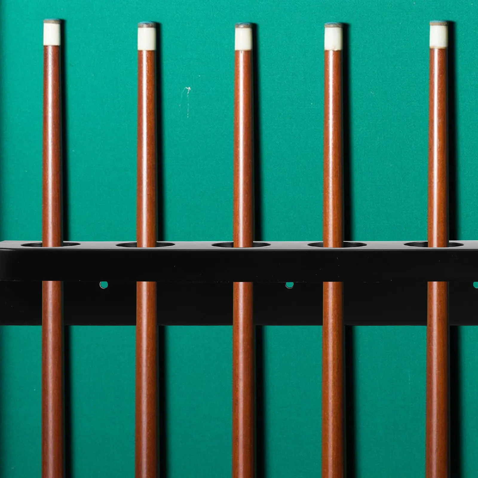 

1 Pair Multifunctional Plastic Pool Stick Rack Wall Mount Cue Holder Billiard Cue Stand Play Room Storage Pool Table Accessories