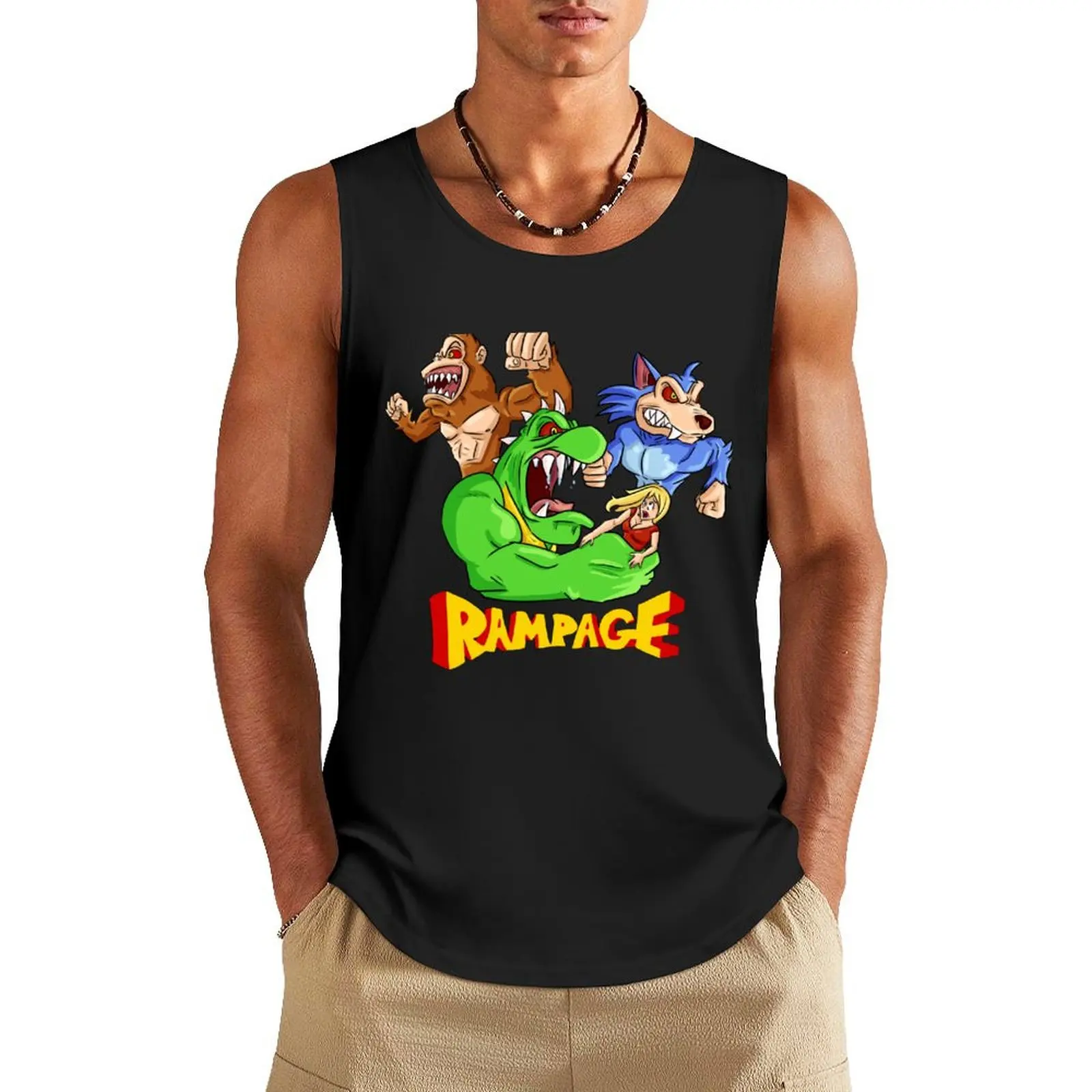 

Rampage Tank Top t-shirt gym man T-shirts men Men's clothing