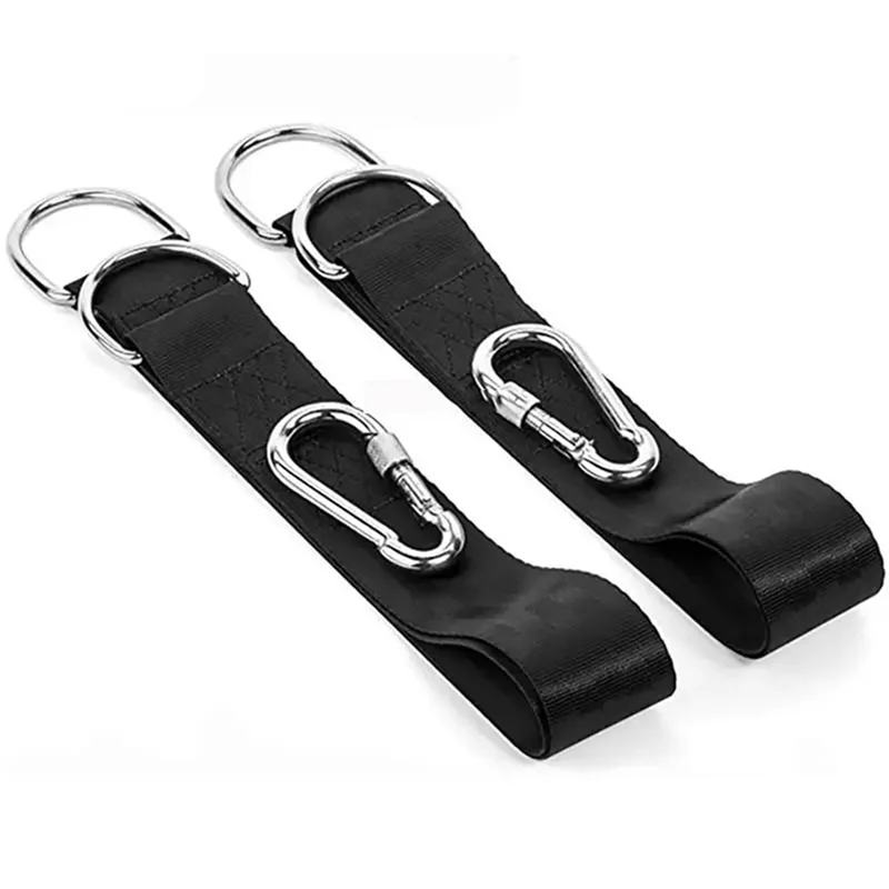 ABNO-2Pcs 1.5M شجرة سوينغ الأشرطة معلقة عدة مع 2 Carabiners شريط واحد تمديد حزام حزام