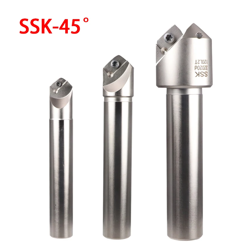 SSK Chamfering Cutting CNC 45 Discarding SSK45 C20-20-200L For CNC Milling Inserts APMT1135 APMT1604 Lathe Machine Engraving