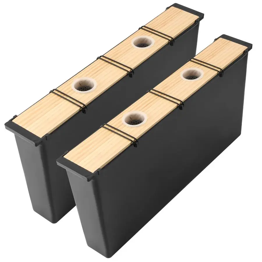 

2 Pack 6.5L Bee Feeder, Bee Hive Feeder Frame, Wood Pro Feeder for Bee Hive, Bee Water Feeder, Water Food Feeder Bucket, Beekeep