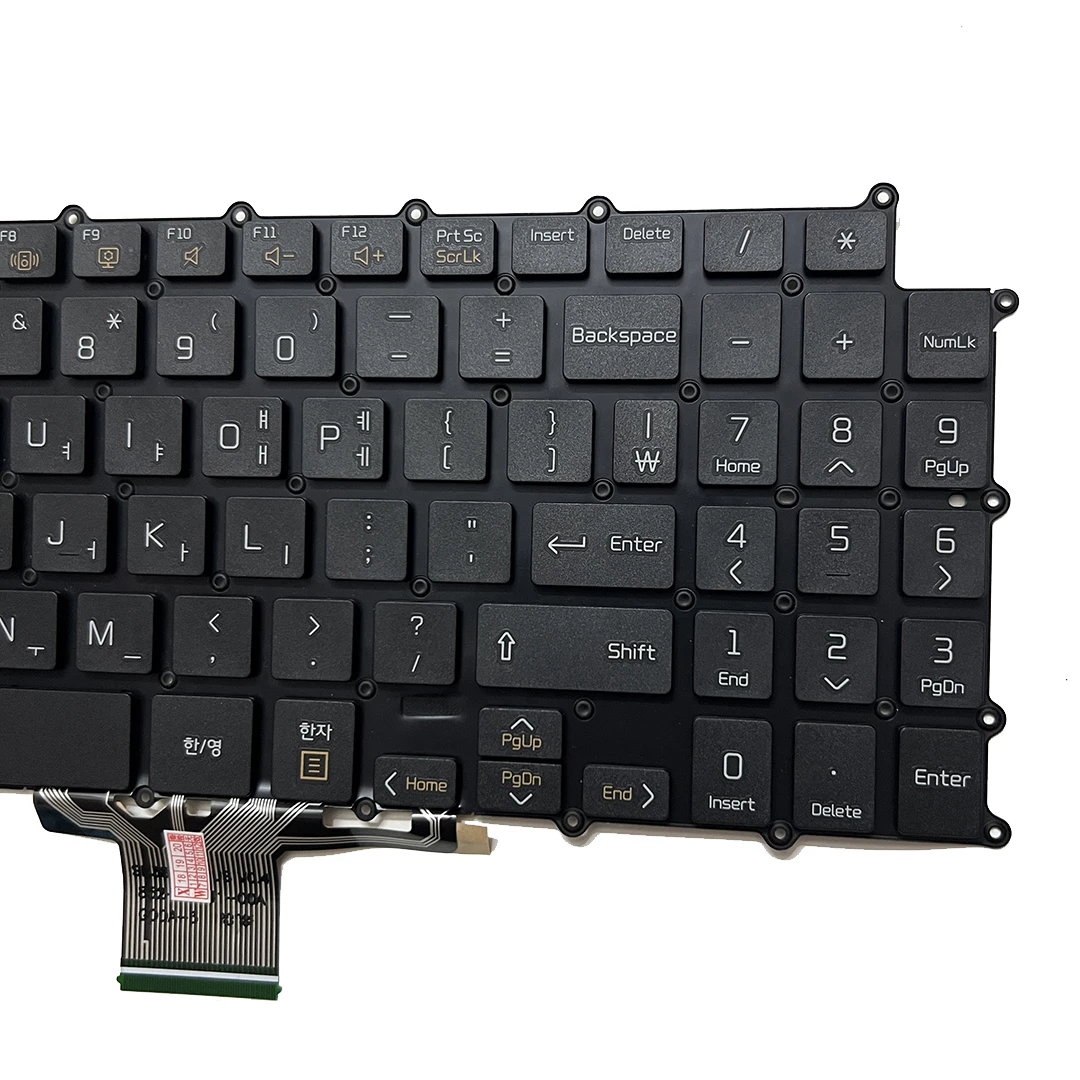 Imagem -05 - Teclado Retroiluminado Coreano para lg Gram 15z90n 15z90n-n 15z90n-r 15z90n-v 15z90c 15z95n 15z990 15zd990 15zd990 Lg15z99 Preto e Branco