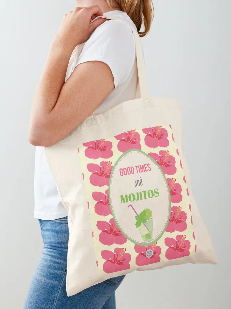 

Good times and Mojitos Tote Bag Handbags Women bags shopping trolley bag Lady bag