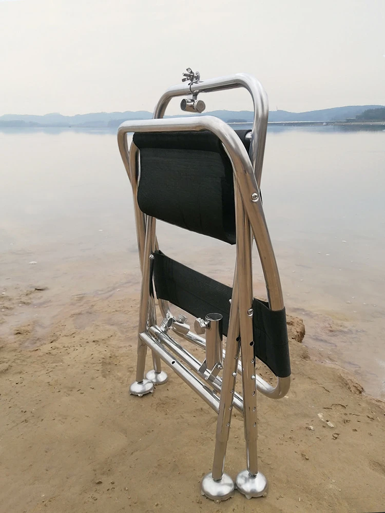 New Small Fishing Chair for Simple Wild Fishing Stainless Steel Lifting Maza Portable