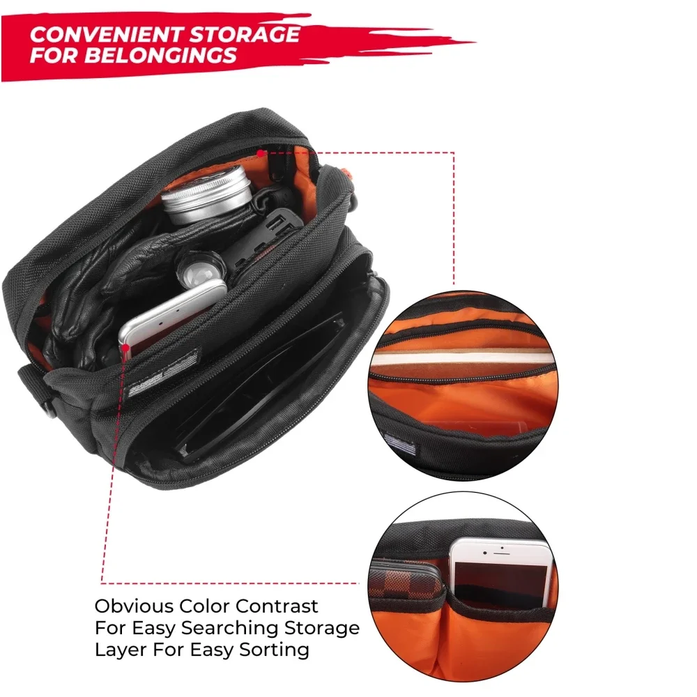 Motorcycle Front Storage Bag Handlebar Bag Motorcycle Bar Pack Universal For BMW R1200GS R1250GS For Cruiser Softail Sportsters