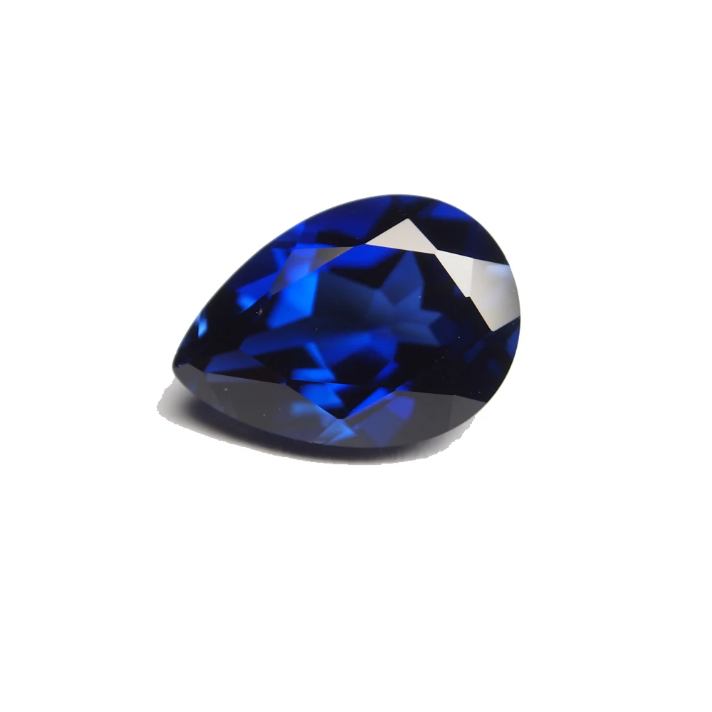 Hochwertiger blauer Saphir, 12×16 mm, birnenförmiger Schliff, Mohs-Härte, Edelstein für Schmuckherstellung/Sammlung/Geschenkstein – Detail 2