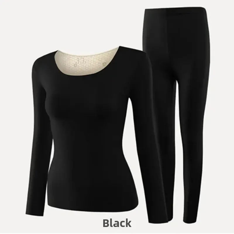 

Youth Autumn Winter Warm Autumn Clothes Pants Set Solid Color High-quality German Velvet Autumn and Winter Warm Women's Set