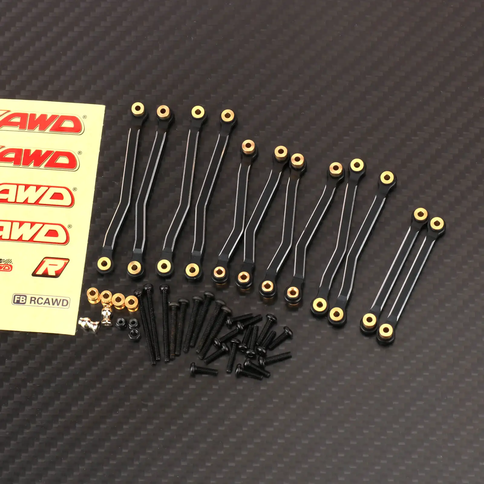 RCAWD 12 قطعة معدنية توجيه التعادل قضيب الروابط الربط مجموعة ل HOBBYPLUS HOBBY PLUS ARKTOS 1/18 CR-18P 6x6 الروابط مجموعة ترقيات أجزاء