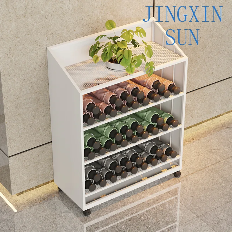 Large capacity umbrella rack, hotel lobby commercial entrance drain umbrella bucket company rack storage