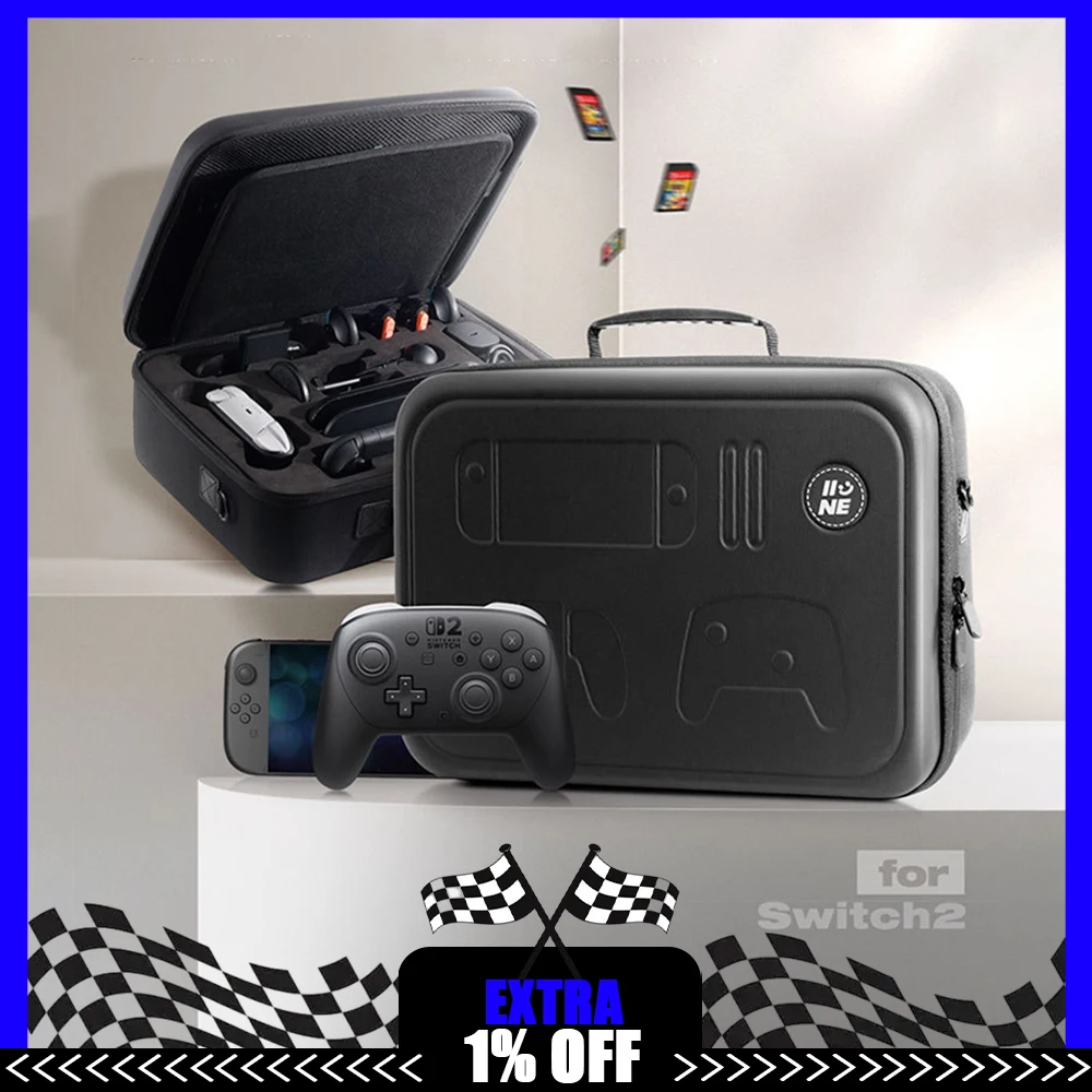 

Iine Ns2 Сумка для хранения игровой консоли Портативная коробка для хранения Switch2 Сумки для аксессуаров Большая вместимость Travel Switch2 Аксессуары для хоста