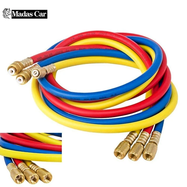 Wąż chłodniczy 1M 36 "A/C wąż zasilający czynnika chłodniczego dla HVAC R12 R22 R502 R134A R410 R404 R410a klimatyzacja czynnik chłodniczy