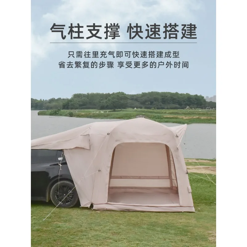Suitable for Model Y/X Outdoor Tailgate Tent, Waterproof Leisure Tunnel Tent, Camping Car Tent