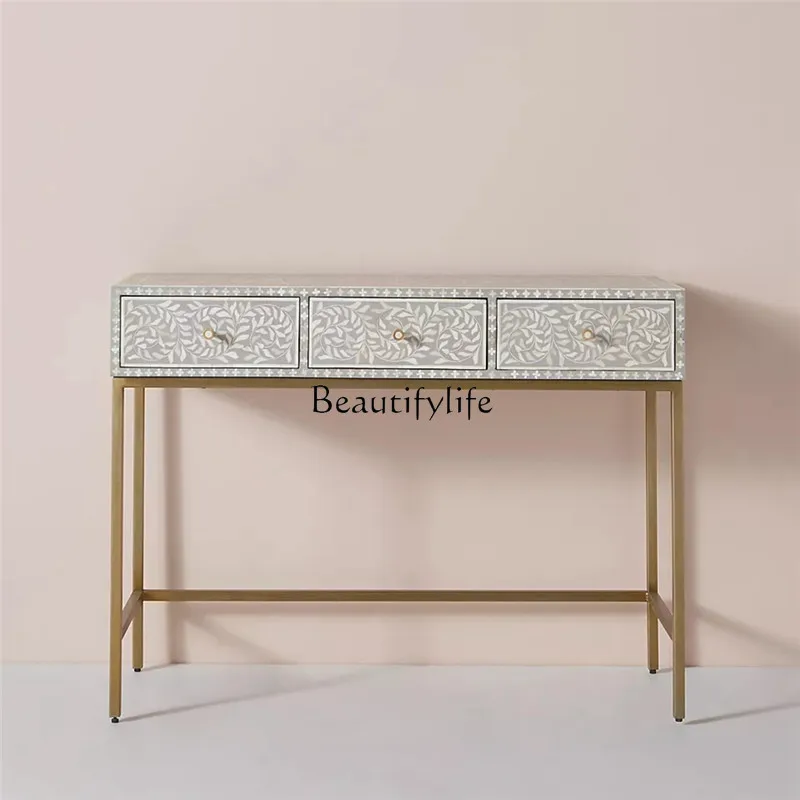 

yj5 French light luxury dresser bedroom modern simple princess makeup table