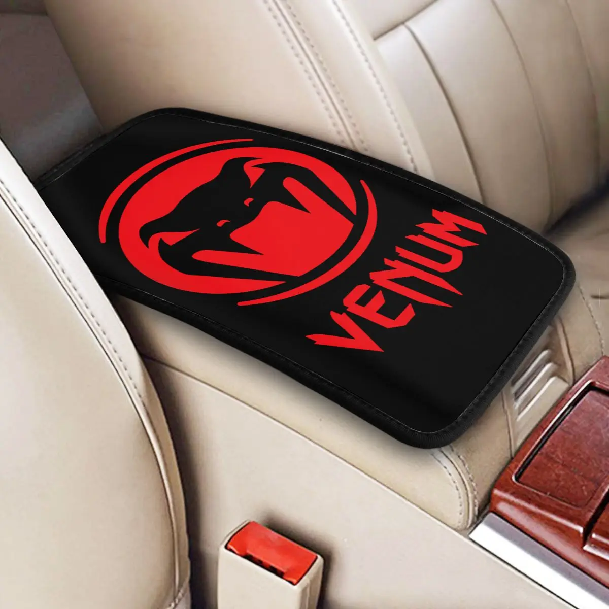 Leather Center Console Cover Pad Universal Boxing Training Fight Car Armrest Cover Mat Muay Thai Automobiles Armrest Pad