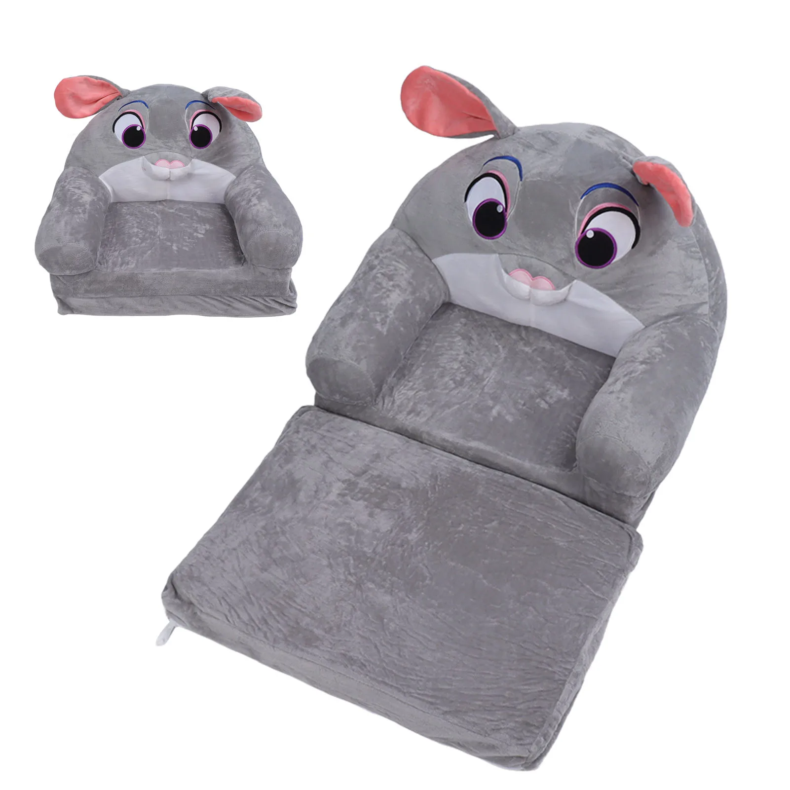 Crianças dos desenhos animados sofá dobrável esponja destacável dobrável crianças sofá conversível ampla corrimão ventilar para o quarto das crianças