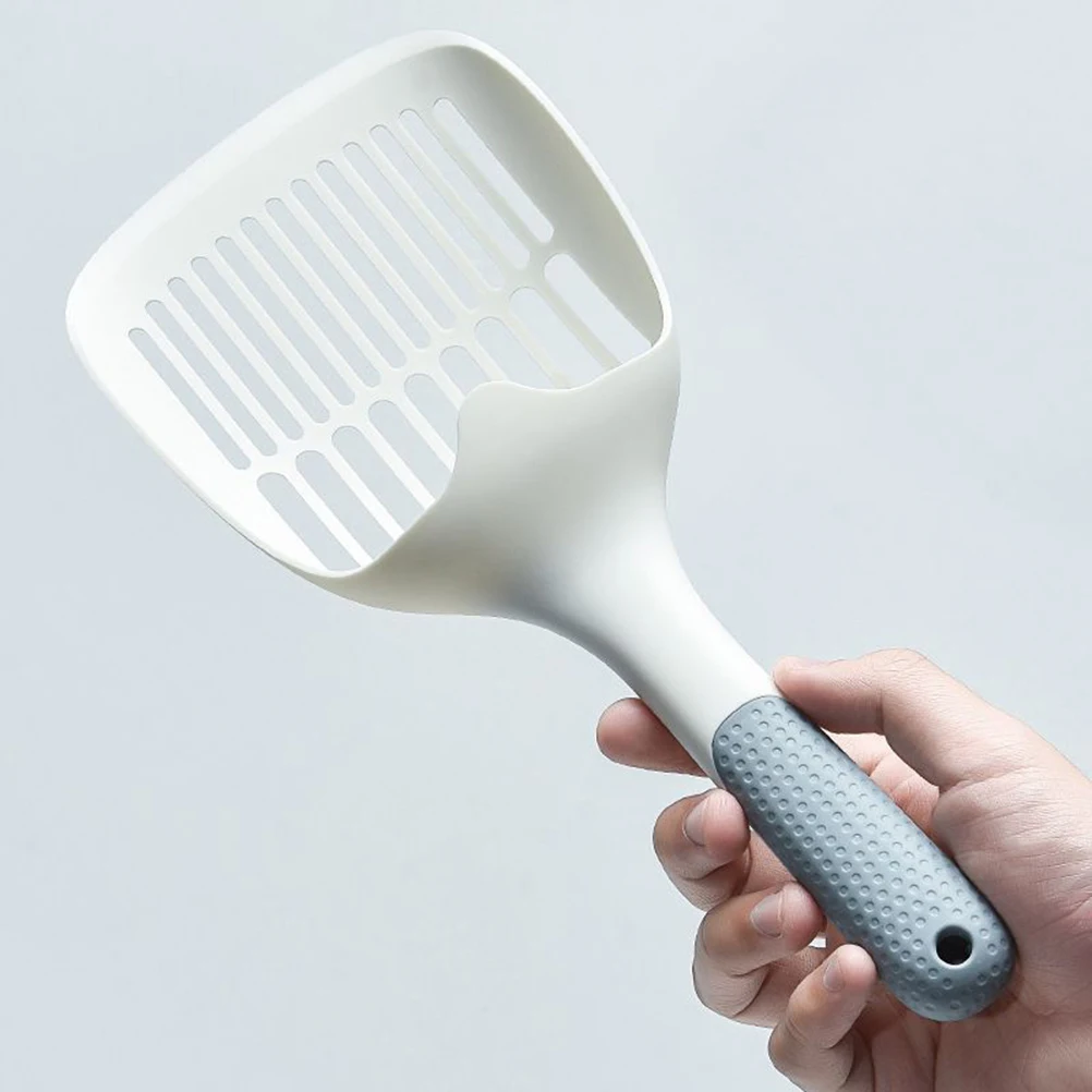 

2pcs Cat Litter Shovel Durable Pp Material Comfortable Grip Scoop For All Litter Types Easy Clean High Temp Resistance