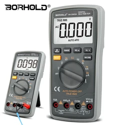 Borhold BH-DM03A multimetro digitale intelligente True RMS amperometro AC/DC Volt Ohm misuratore di prova misuratore di portata automatico con Test di temperatura