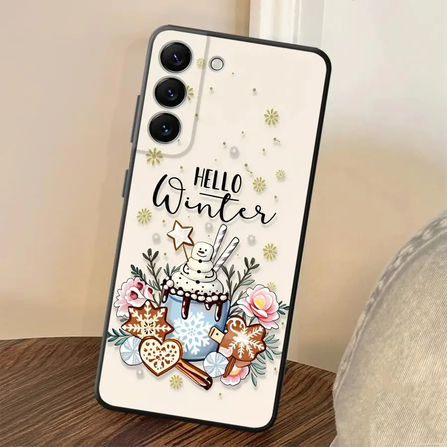 Case for Samsung Galaxy A06 A73 A25 A16 A37 A57 A15 A51 A05 A23 Phone Cover A53 A70 A41 A12 A52 A36 A17 A13 A50 Cute Snowman