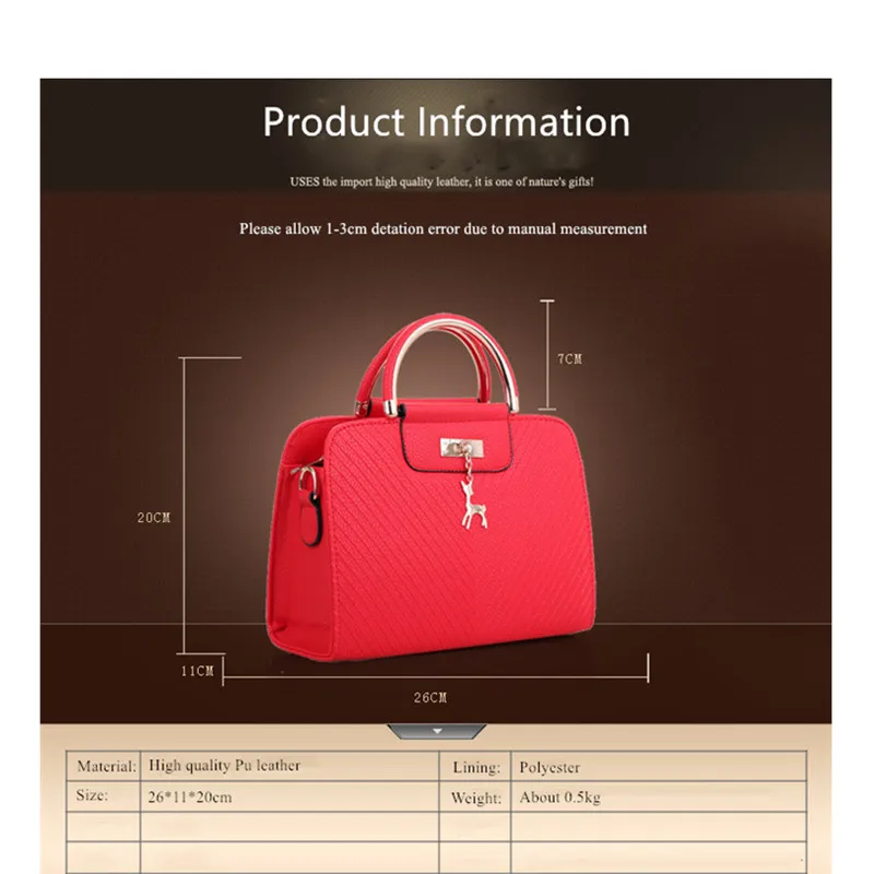 Vento Marea Designer Bag For Women 2023 New Luxury Tote Deer Metal Decration Shoulder Bag Red Bride Handbag Female Free Shipping