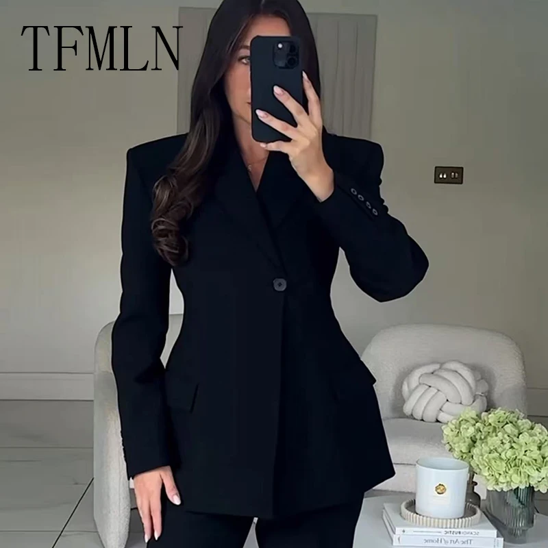 

New Autumn Women Suit Jacket 2025 Long Sleeve Slim Minimalist Coat Casual Commuting Stylish Women's Coat