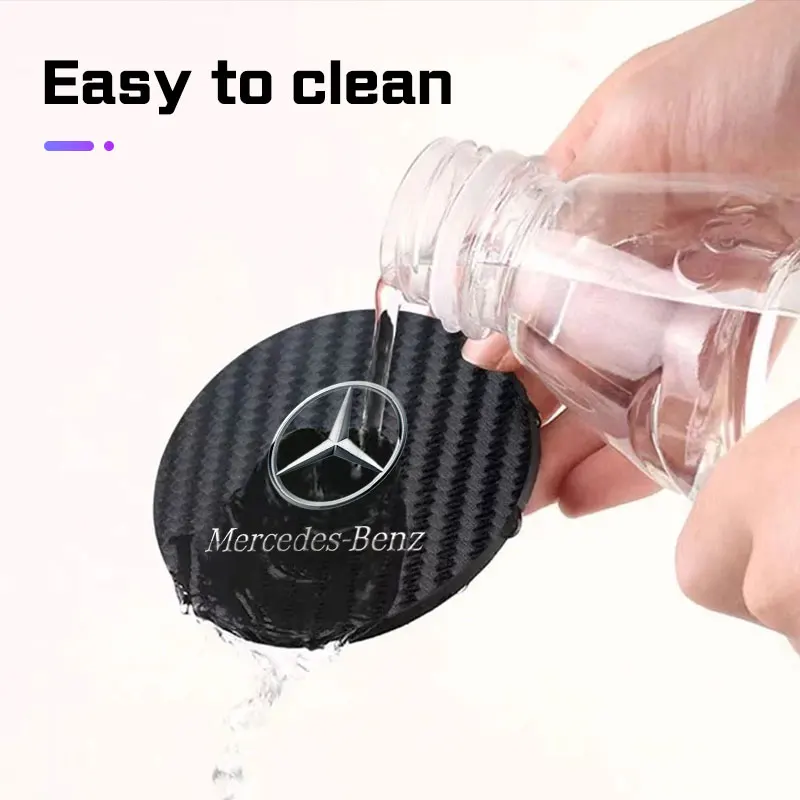 سيارة كوستر كأس الماء حصيرة لمرسيدس بنز S400L S450 مايباخ S480 A B GLC CLE CLA GLB GLS AMG W177 W205 W213 W222 وسادة عدم الانزلاق